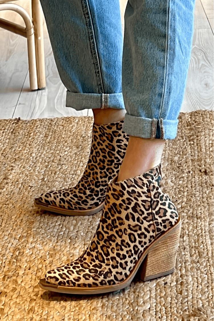 TARA | LEOPARD BLOCK HEEL BOOTS