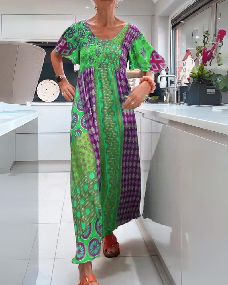 CORINNE | COLOURFUL BOHEMIAN DRESS