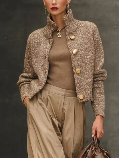 TABITHA | BUTTON-FRONT KNIT CARDIGAN