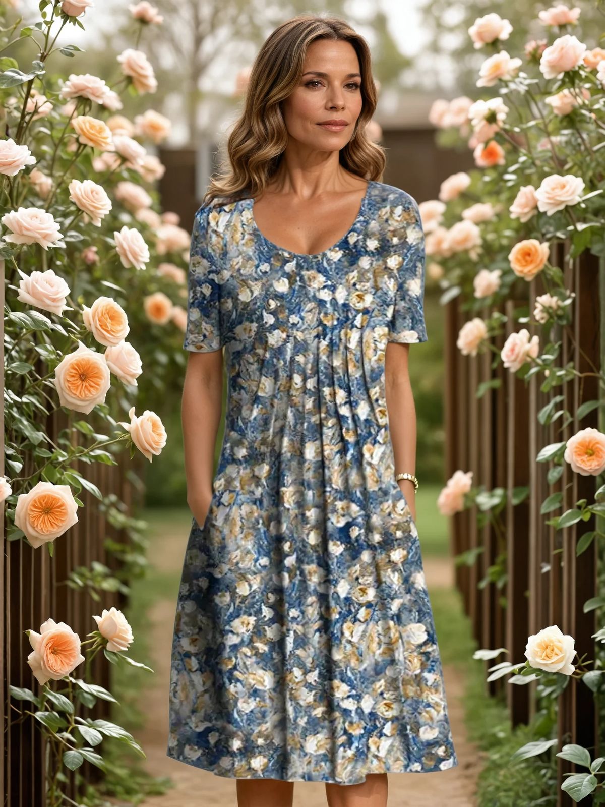 MARIANNE | ELEGANT DRESS WITH TUMMY COVERAGE