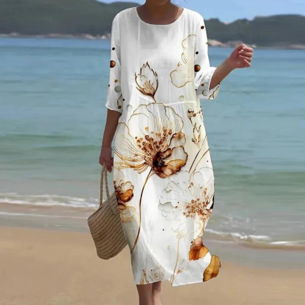 IRENE | ELEGANT DRESS WITH TUMMY COVERAGE