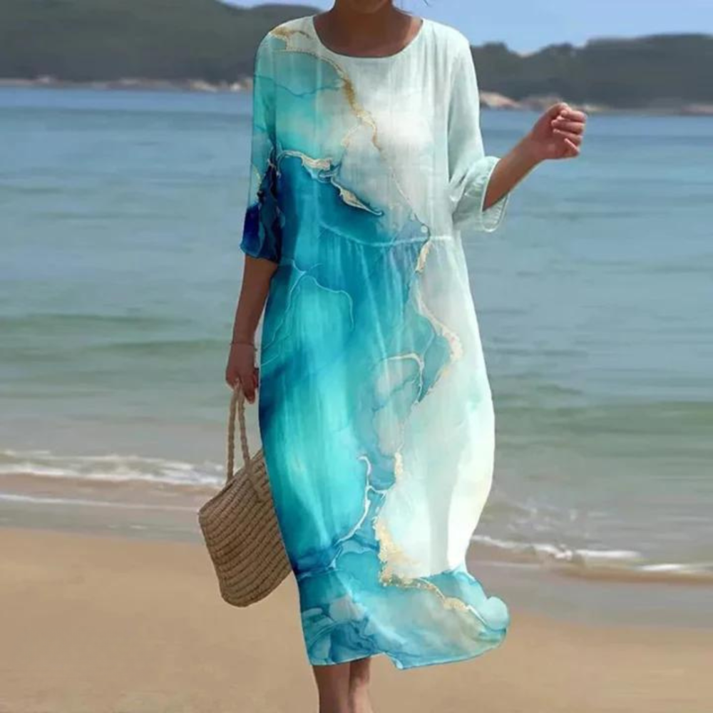 IRENE | ELEGANT DRESS WITH TUMMY COVERAGE