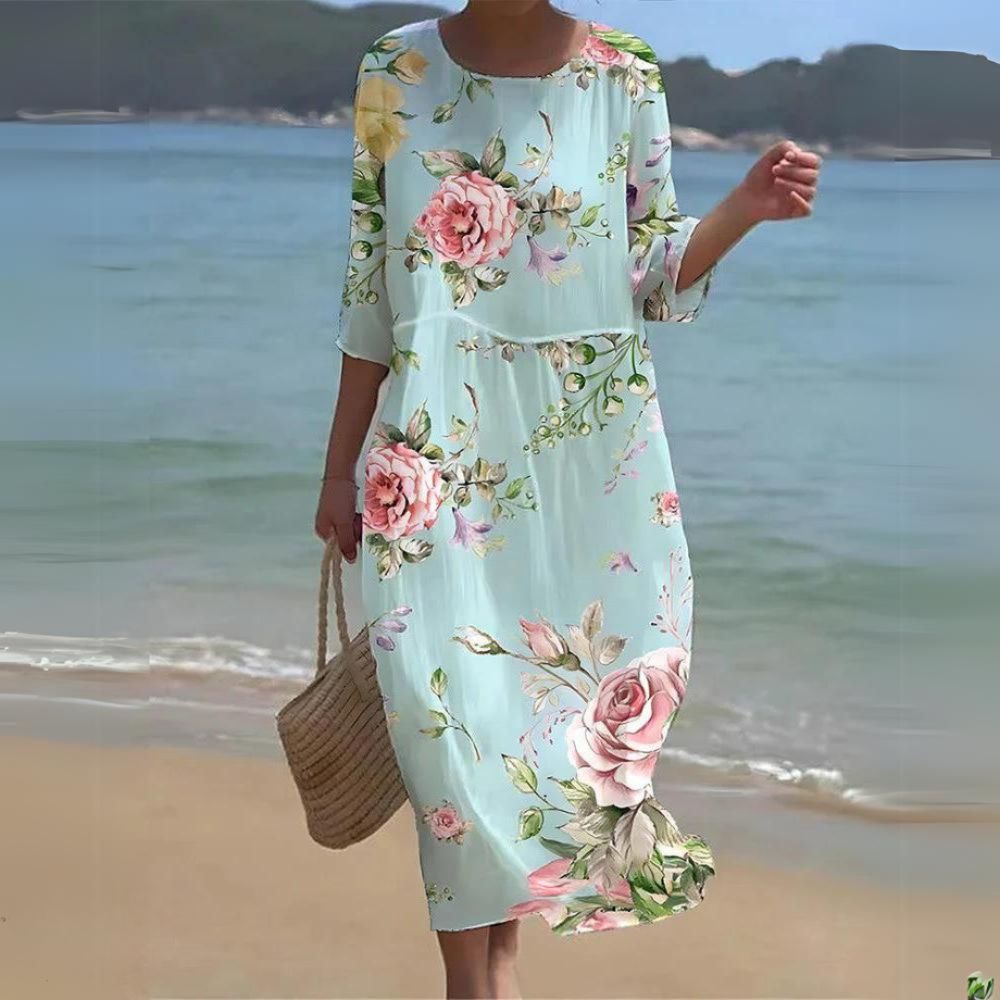 IRENE | ELEGANT DRESS WITH TUMMY COVERAGE