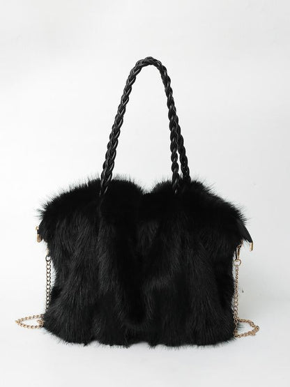 MADELEINE | PLUSH VELVET SHOULDER TOTE