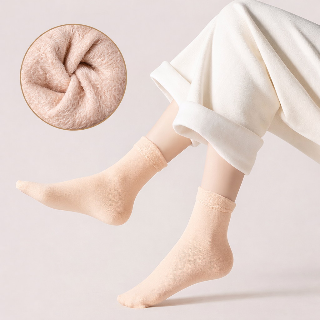 FLEECE-LINED THERMAL WINTER SOCKS