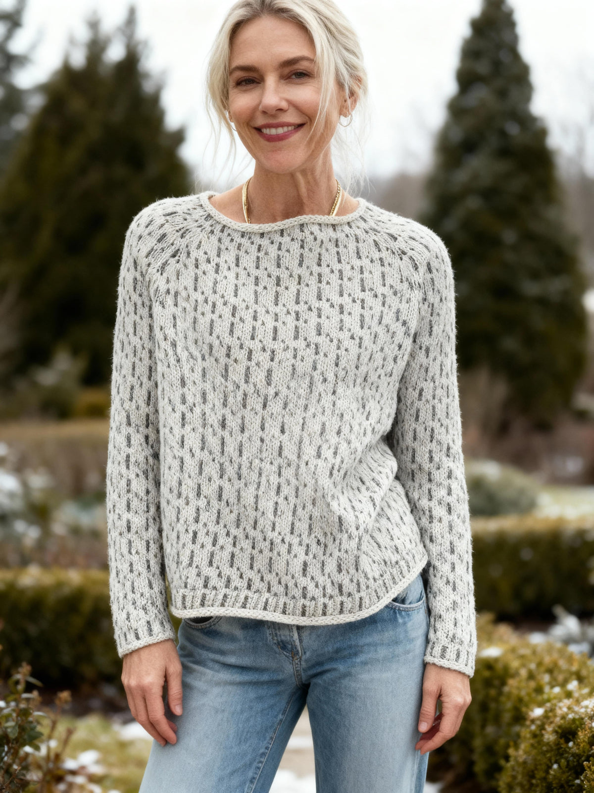 ELISE | PATTERNED KNITTED SWEATER