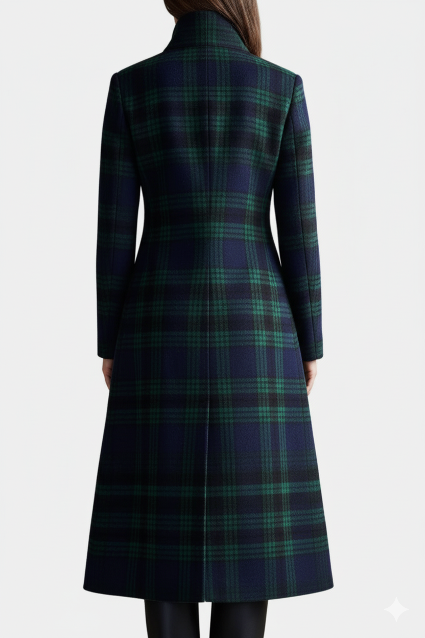 MILLICENT | ELEGANT PLAID WINTER COAT