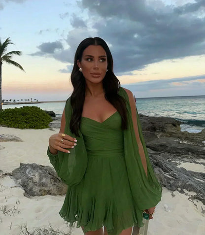 DIANNE | MINI DRESS WITH ELEGANT SLEEVES
