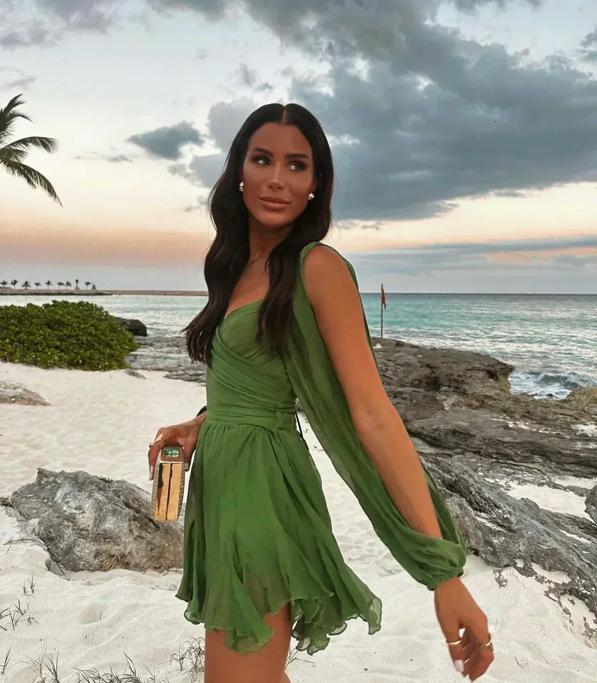 DIANNE | MINI DRESS WITH ELEGANT SLEEVES
