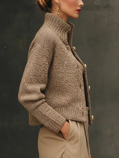 TABITHA | BUTTON-FRONT KNIT CARDIGAN