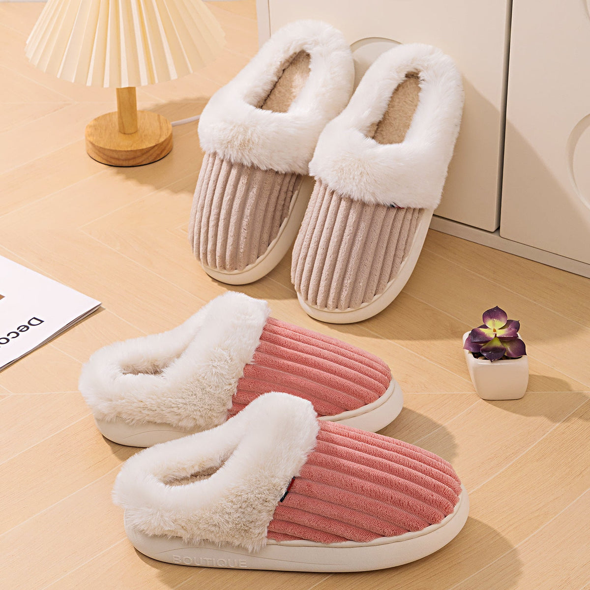 AGATHA | CUSHIONED COMFORT WINTER SLIPPERS