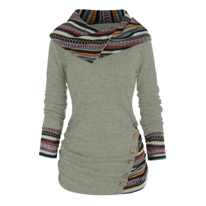 FLORENCE | TRIBAL HOODED PULLOVER