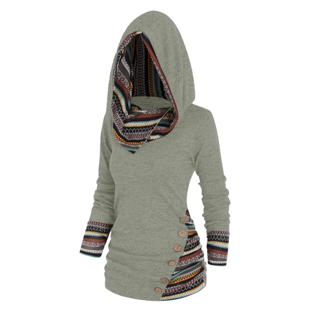 FLORENCE | TRIBAL HOODED PULLOVER