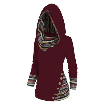 FLORENCE | TRIBAL HOODED PULLOVER
