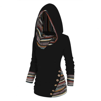FLORENCE | TRIBAL HOODED PULLOVER