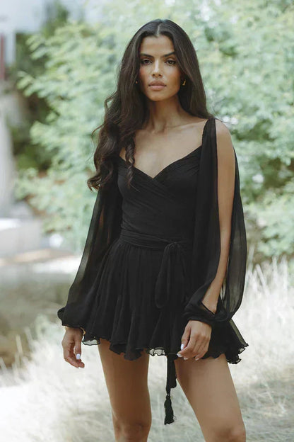 DIANNE | MINI DRESS WITH ELEGANT SLEEVES