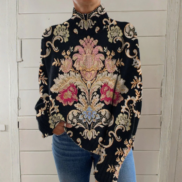 PHOEBE | VINTAGE FLORAL SWEATER