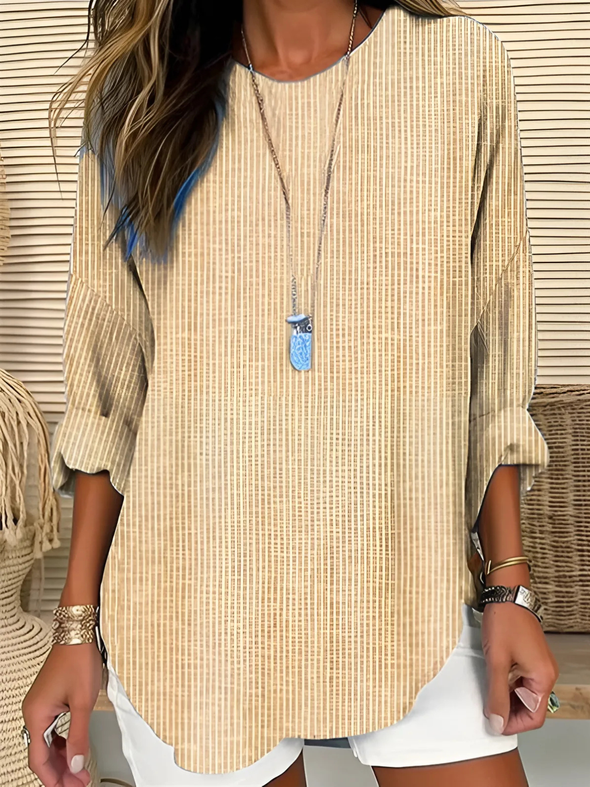 MARGERY | TRENDY STRIPED BLOUSE