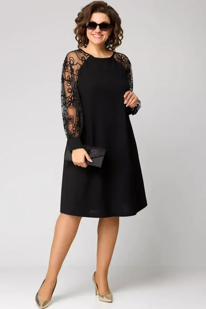 WINIFRED | BLACK LACE ELEGANT DRESS