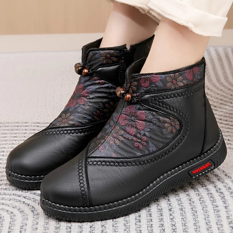 ELIZA | FLORAL COMFORT BOOTS