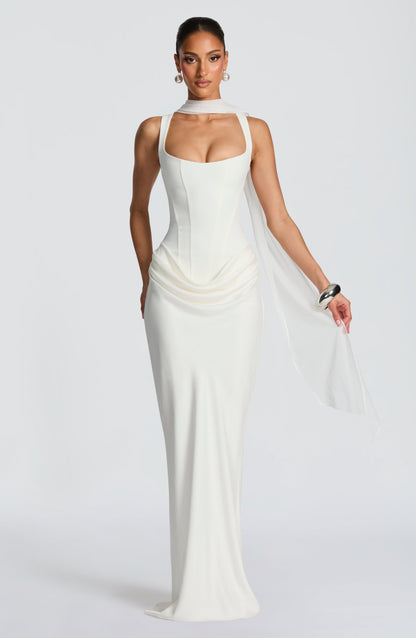 VALENTINA | SQUARE NECK MAXI DRESS