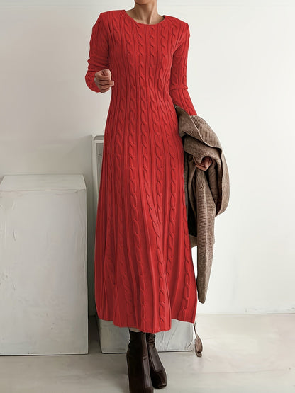 HONORIA | CABLE KNIT MAXI DRESS