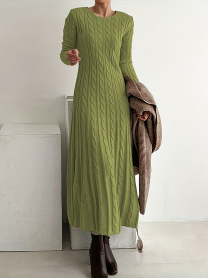 HONORIA | CABLE KNIT MAXI DRESS