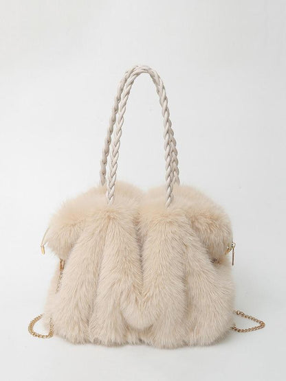 MADELEINE | PLUSH VELVET SHOULDER TOTE