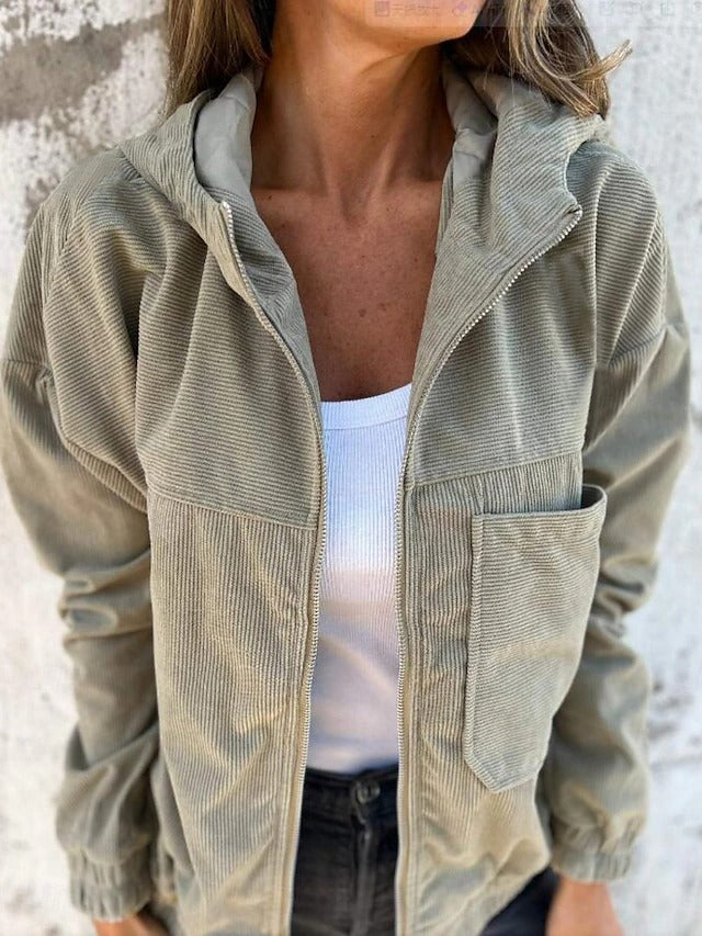RUTH | CASUAL HOODED ZIP-UP JACKET