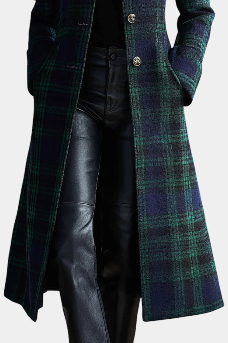 MILLICENT | ELEGANT PLAID WINTER COAT