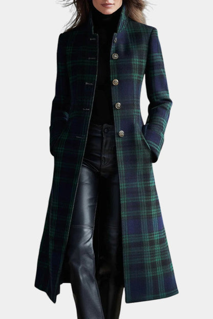 MILLICENT | ELEGANT PLAID WINTER COAT