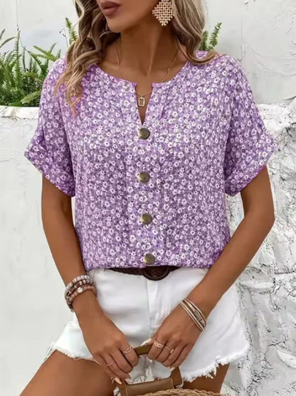 KITTY | ELEGANT SUMMER FLORAL TOP