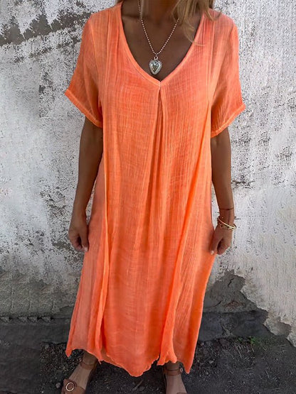 GERALDINE | COMFORTABLE V-NECK DRESS