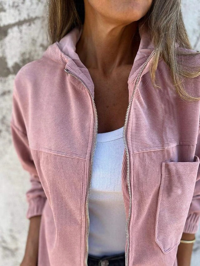 RUTH | CASUAL HOODED ZIP-UP JACKET