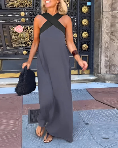 MIRANDA | CROSSOVER CUT DRESS