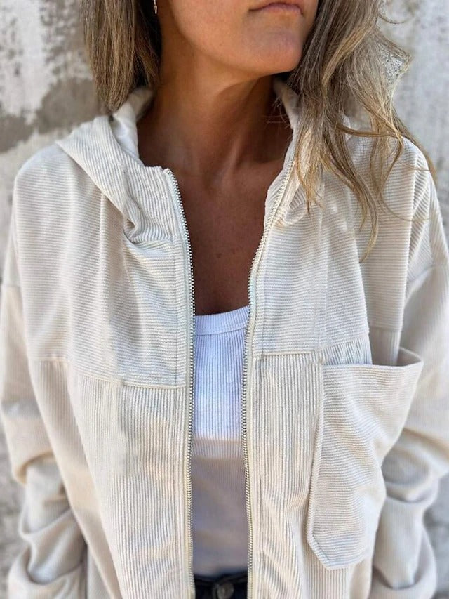 RUTH | CASUAL HOODED ZIP-UP JACKET