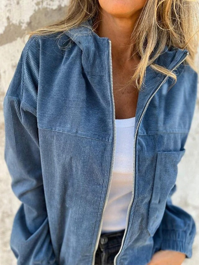 RUTH | CASUAL HOODED ZIP-UP JACKET