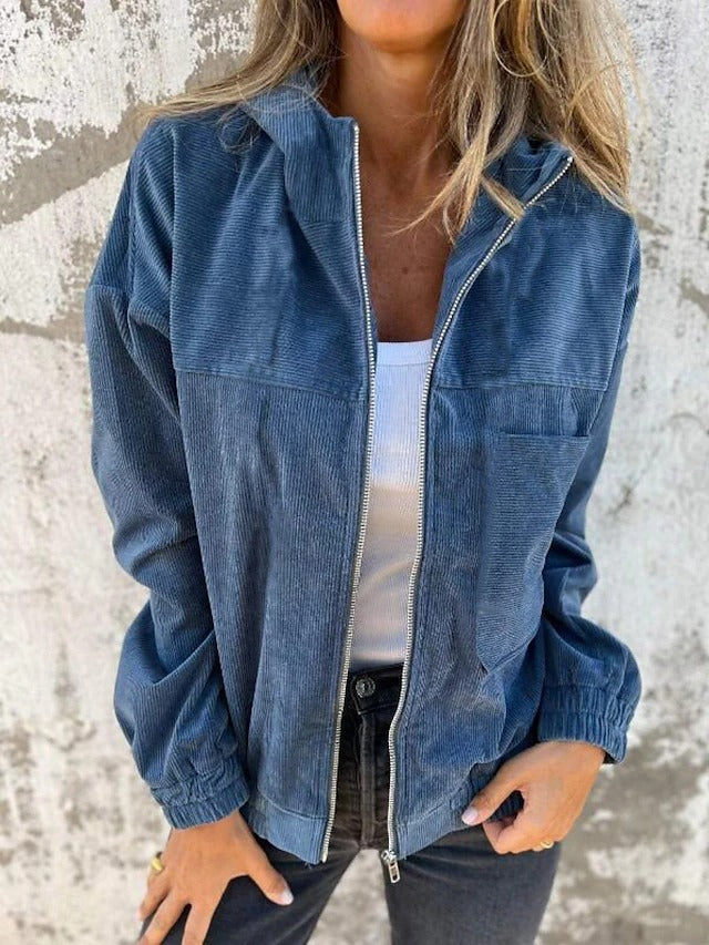 RUTH | CASUAL HOODED ZIP-UP JACKET