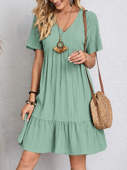 SANDRA | ELEGANT DRESS WITH TUMMY COVERAGE