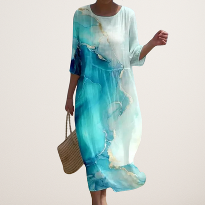 IRENE | ELEGANT DRESS WITH TUMMY COVERAGE